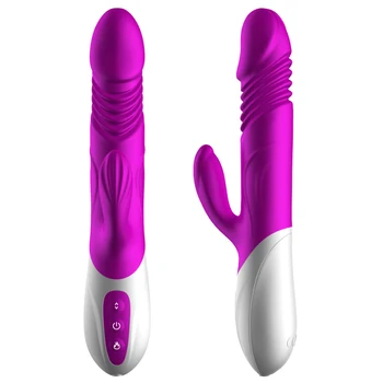 Vibrator Auto-retracting Klitoris Lizanje G-Spot Masaža Ogrevanje Ženski Orgazem Masturbacija Adult Sex Igrače