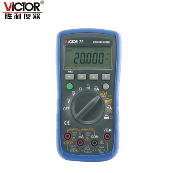 Victor VC77 Proces Kalibrator Analogni Izhod 0-20mA Simulacijo Oddajnik 0-20mA Zanke Oskrbo 24V Digitalni Multimeter DMM