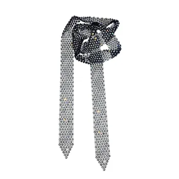 Vintage Choker Ogrlice za Ženske Bijoux DIY Dolgo Black Crystal Ogrlice Izjavo Nakit Stranka Darila