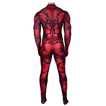 Visoko Kakovostno Rdeče Symbiote Kostum Mišice Odtenek amzing Cosplay Kostum Halloween Lycra Spandex Fullbody Zentai Obleko v Kostum za Odrasle