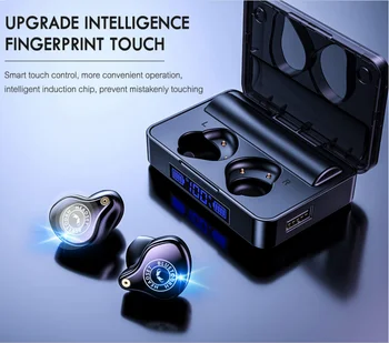 VITOG TWS Brezžične Slušalke Bluetooth Slušalke IPX7 Nepremočljiva Šport Slušalke Noise Cancel Brezžične Slušalke s Polnjenjem Polje