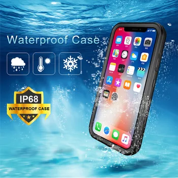 Vodotesno Ohišje Za iPhone 7 8 Plus 6 6S SE DustProof Shockproof Plavanje, Potapljanje Kritje Za iPhone X XR XS Max Podvodno Ohišje