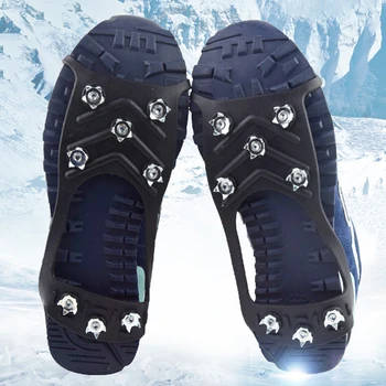 Vroče Anti-skid Čevlje Konice Crampon Anti-ice Čevlji Na Snegu, Pohodništvo Anti Slip Kampiranje Hoja Oprijem Plezanje v Ledu, Crampon Ledu Drsi