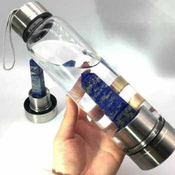 Vroče Prodajo Naravne Crystal Točke Zdravljenja Obelisk Palico Eliksir Quartz Crystal Steklenico Vode Orodja Naravne crystal