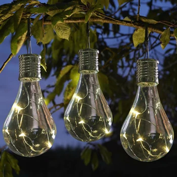 Vrt svetlobe Battey Pogon Vrtljiv LED Žarnice stenske Luči na Prostem Vrt Počitnice Žarnice, Nepremočljiva
