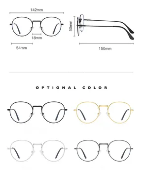 VWKTUUN Prevelik Krog Očal Okvir Ženske Moški Očala Optičnih Očal Okvir Letnik Eyeglass Okvir Moški Ženski Ponaredek Očala