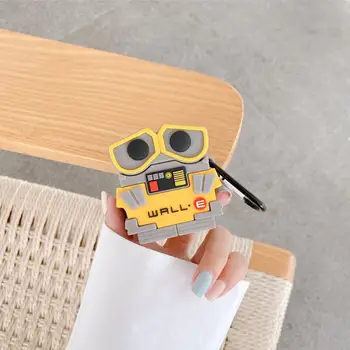WALL·E STENO primeru za Airpods 1 2 3 Pro Slušalke Polje Zajema 3D Mehko Brezžična Zaščito Primeru za Airpod
