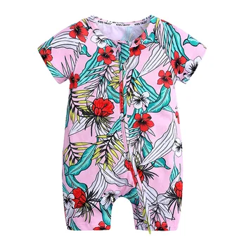 WASAILONG Novo poletje novega otroka kratka sleeved bombaž jumpsuit Novorojenčka 0-2 let otroška oblačila romper
