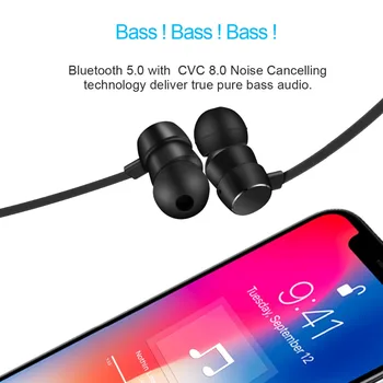 Wavefun Flex Pro Hitro Polnjenje Bluetooth Slušalke Športne Brezžične Slušalke AAC Stereo Slušalke za Telefon Xiaomi iPhone Android