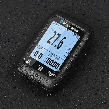 WEST KOLESARJENJE GPS Kolesarski Računalnik Brezžični IPX7 Nepremočljiva Kolo merilnik Hitrosti ANT+ Bluetooth 4.0 Cesto, MTB Kolesa, Kolo, Računalnik,
