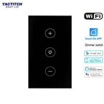 WIFI smart stikalo zatemnitev dotik stikala tuya app remote control NAS standard 110V 220V doma Stenske luči stikalo touch senzor