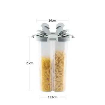 Wonderlife multi-zrnje za shranjevanje posode z žito predaloma kuhinja sod zrn škatla za shranjevanje