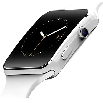 X6 Bluetooth Smart Gledam Šport Passometer Smartwatch S Kamero Podpira TF KARTICE Sim Whatsapp Facebook Za Mobilni Telefon PK A1