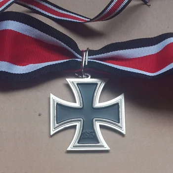 XDM0078 viteškim križcem v Železni Križ z logotipom,vratu traku+ Srebro Hrastovih listov Najvišjo Nagrado za Nemčijo Vojaki