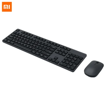 Xiaomi Wireless Keyboard & Mouse Nastavite 2,4 GHz Prenosne Večpredstavnostne 104 Tipke Tipkovnice Miške Notebook Laptop Za Office Home