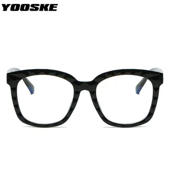 YOOSKE blagovne Znamke Deisgner Anti Modra Svetloba Očal Okvir Ženske Moški Letnik Prevelik Kvadratnih Očala na Recept Okviri za očala