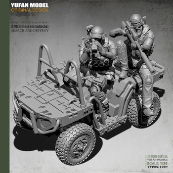Yufan Model l 1/35 Nas Dvojno Ostrostrelec In Terrain Vozila Sestavljanje Modela + Smolo Vojak, Nevgrajene Yfww-1991