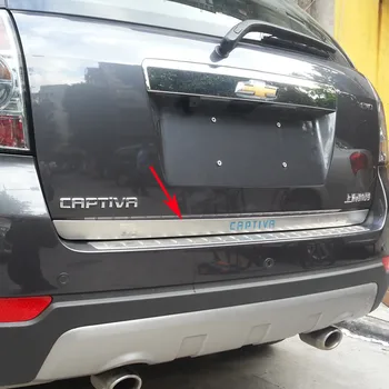 Za 2007-2018 Chevrolet CAPTIVA Visoko kakovostnega nerjavečega jekla Chrome Zadaj Prtljažnik, Pokrov Pokrov Trim Avto styling