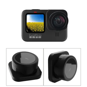 Za GoPro Hero 9 Črno Wide Angle Fisheye Objektiv Vlog Streljanje Objektiv za Gopro 9 Kamer Filter delovanje Fotoaparata Dodatki