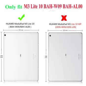 Za Huawei M3 Lite 10.1 palčni kritje Hibridni Oklep Oporo Primeru Težko za Huawei MediaPad M3 Lite 10 BAH-W09-AL00 primeru +FilmPen