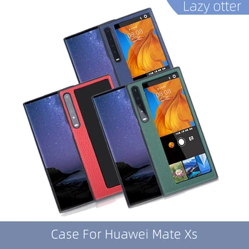 Za Huawei Mate X XS Drsno Okno Primeru Pravega Usnja, Robljenje Primeru Za Huawei Mate X XS