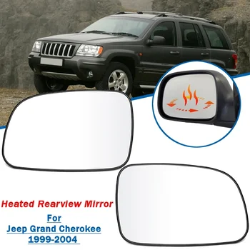 Za Jeep Grand Cherokee 1999 2000 2001 2002 2003 2004 Z Ogrevano Funkcijo Avto Levi Desni Strani Rearview Krilo Ogledalo, Steklo Objektiva