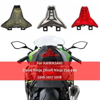 Za KAWASAKI Ninja 250 400 ZX-10R ZX10R ZX-10RR ZX10RR Z1000-2018 LED Rep Svetlobe, Integrirane Zavore, Ustaviti Vključite Opozorilne Luči