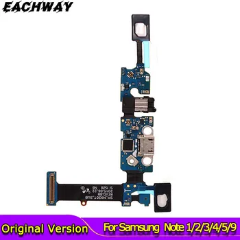 Za Samsung Galaxy Note 1 2 3 4 5 9 Polnjenje Vrata Flex Kabel Dock Priključek N7000 N7100 N900 N9005 N910F N920F Polnilnik Odbor