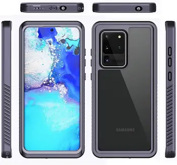 Za Samsung Galaxy S20 S20 Plus Vodotesno Ohišje Polno Telesa Zaščito Robustno Ohišje z Vgrajeno Screen Protector Shockproof Pokrov