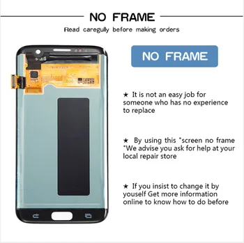 Za Samsung Galaxy S7 rob G935F G935fd Burn-v Senci zaslon lcd z, zaslon na dotik, Računalnike 5.5