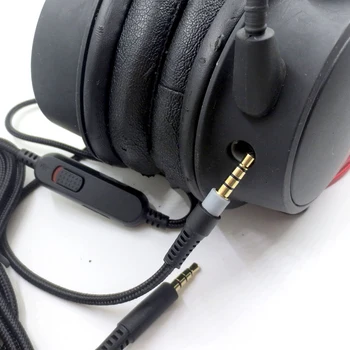 Zamenjava Pleteni 3.5 mm Audio Kabel za HyperX Oblak Alfa Gaming Slušalke Slušalke DQ-Spusti