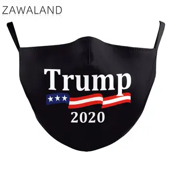 Zawaland 2020 AMERIŠKIH Predsedniških Volitvah Maske Dustproof Filter Usta Kape Adut Natisnjeni Masko Zaščitni Filter Usta Masko