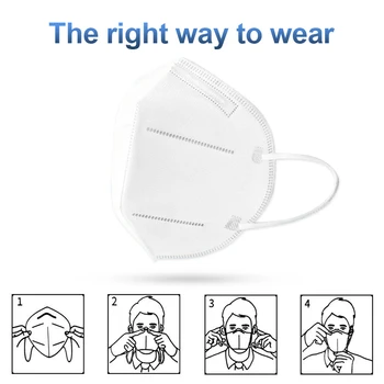 Zaščitne Maske FFP2 masko KN95 obrazne maske filtracija maske masko za prah usta zaščito mascaras 50/100 KOZARCEV Varnost Dobave