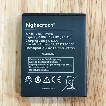 ZDONG Visoke Kakovosti Zera s baterije za highscreen Zera s napajanje mobilnega telefona
