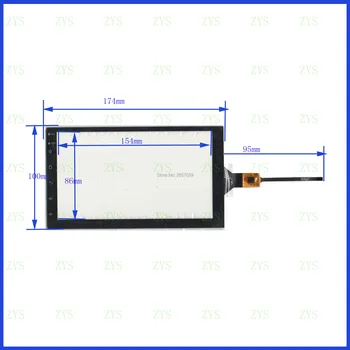 ZhiYuSun XY-PG70049-FPC 7 palčni Kapacitivni zaslon Za GPS AVTO 175*100mm Touchsensor stekla