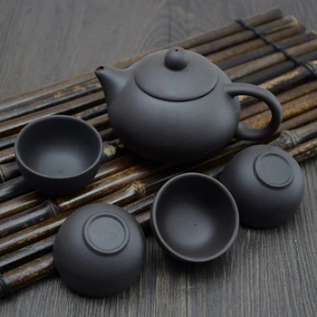 Zisha Teaware Storitev Kitajski Vijolično Gline Čajnik Nastavite Čaj Infuser Ročno Teacup Brezplačna Dostava