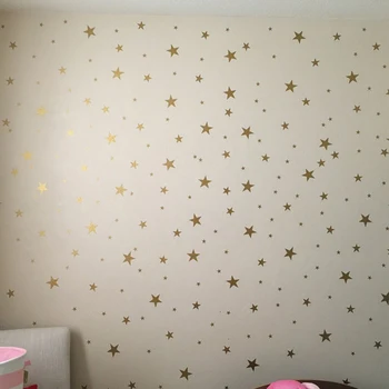 Zlato Zvezde, Stenske Nalepke, DIY doma dekoracijo vinil wall art Decals Stenske Nalepke D03