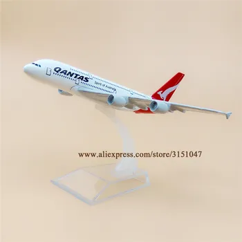 Zrak Qantas Duh Avstralije Airlines A380 Airbus 380 Airways Letalo Model Zlitine, Kovinski Model Letalo Diecast Zrakoplova 16 cm
