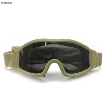 Zunanji Očala Streljanje Očala Taktično Airsoft Paintball UV Zaščito Pohodništvo Očala, Kolesarjenje, Plezanje Anti-Fog Očala
