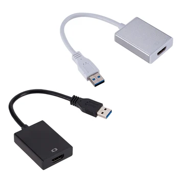 Zunanji Video Kartice Multi Zaslon vmesnik USB 3.0, da 1080p Adapter USB Tip A Moški HDMI Ženski Zunanji Video Kartice