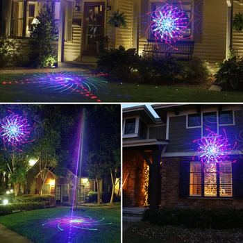 Zunanji Vrt LED Star Laserski Projektor Lučka Zvezda Dež svate Počitnice Božič Travnik Laserski Projektor Stopnji Svetlobe