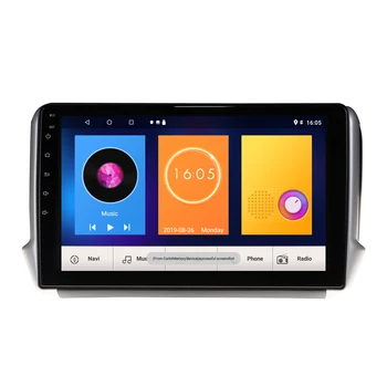 ZWNAV Android 10 Avto video predvajalnik Za Peugeot 2008 208 serije 2012-2018 avto radio, GPS Navigacija 360 Surround View