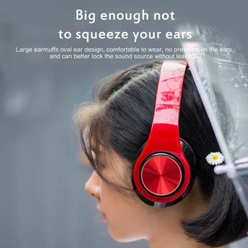Čist Zvok Moda Prenosne Brezžične Slušalke Bluetooth Stereo Zložljive Slušalke Avdio za Mp3, Nastavljiv Slušalke Z Mikrofonom NOVA