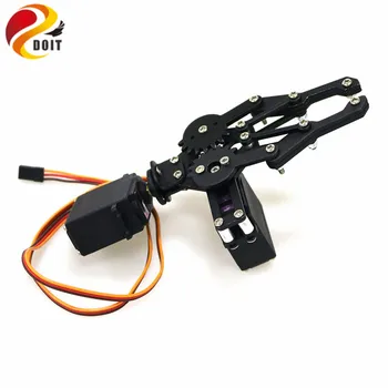 Črna 2 DOF Manipulatorja Mehansko Roko Gripper Pritrdilni komplet za Robot MG996R DIY RC Deli Igrač