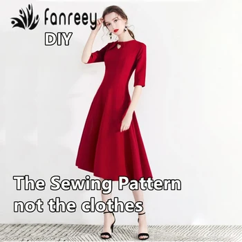 Šivanju Vzorcev od Lady je Temperamenten Večer Obleko šivanje patternspatrones de costura ropa mujer DIY WW-W1027