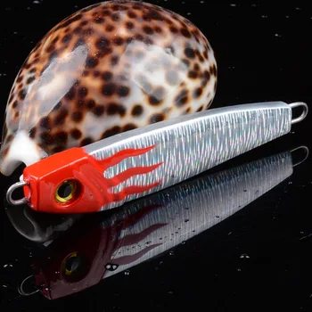 Železo Pločevina Fishing Lure 9 cm 55 g Šablona Leadfish Kovinski Polno Plavanje Plast na Prostem, Športni Ribolov Pribor Ribištvu Tackle