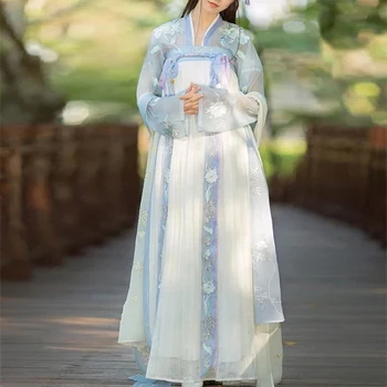 Ženske Kitajski Tradicionalni Kostum Ženski Hanfu Obleka Lady Han Dinastije Princesa Obleko Orientalski Tang Dinastije Obleko Pravljice