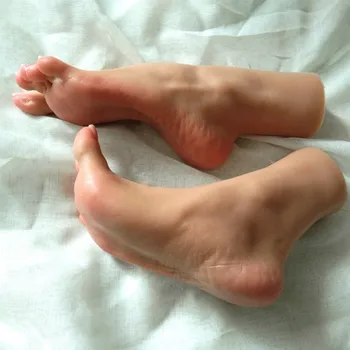 1 Par Seksi Stopala, Noge Seks Nogi Fetiš Igrače Model Ljubezen lutke Za Feetjobs Pravi Občutek za Strojenje Kože