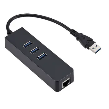1 X 3 Vrata USB 3.0 Gigabit Ethernet Lan RJ45 Omrežno Zvezdišče, Da 1000Mbps PL Gigabit USB3.0 Ethernet Adapter