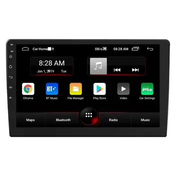 10 inch Dvojno 2 DIN Avtomobilski Stereo sistem Android 9.0 Vodja Enote GPS Navigacijo, Bluetooth, WiFi, Radijski Avto Inteligentni Sistem Večpredstavnostnih